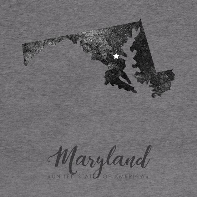 Maryland state map by StudioGrafiikka